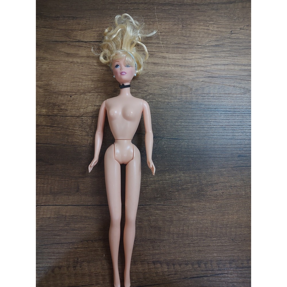 MATTEL DISNEY Nude PRINCESS CINDERELLA  DOLL Necklace Earrings Headband Read
